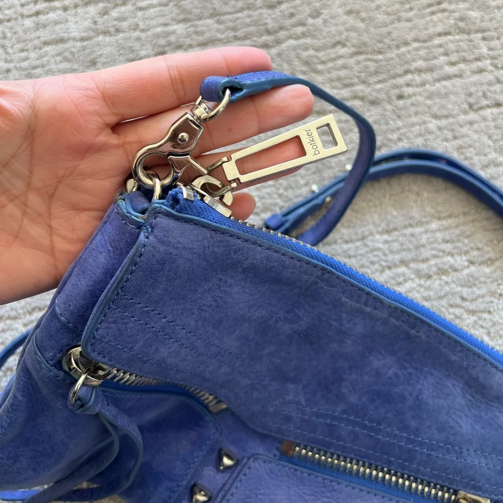 Botkier Blue Leather Crossbody Bag